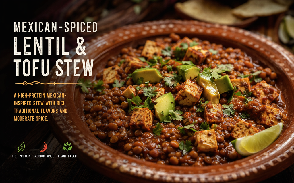 Mexican-Spiced Lentil & Tofu Stew